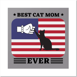 Best Cat Mom Ever Posters and Art